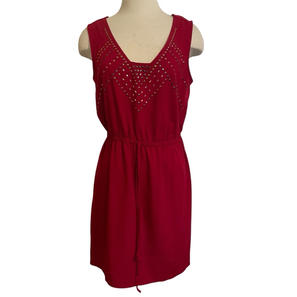 Bebop Elegant Red Sleeveless Dress